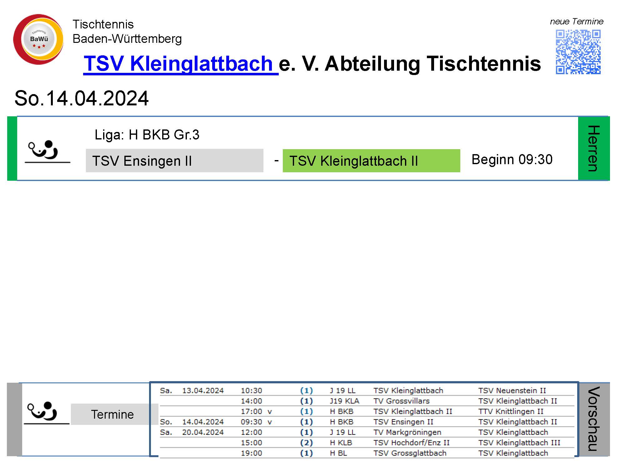 Vorschau Tischtennis-Termine KW15 2024 Seite 2